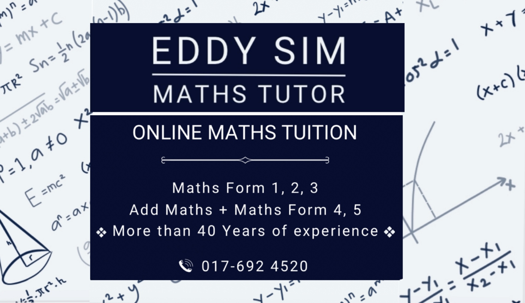 Maths-Add Maths Online Tuition — photo 1