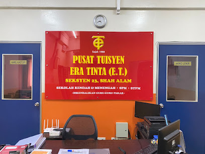 Pusat Tuisyen Era Tinta (ET) Seksyen 23 Shah Alam — tuition centre in Shah Alam