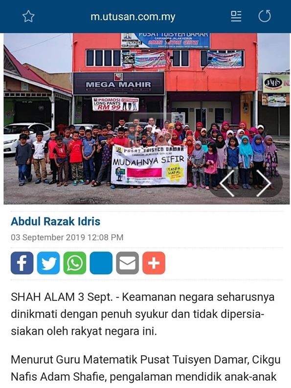 Tuisyen guru cemerlang Champiants Academy Jalan Kebun Seksyen 30 Shah Alam rendah menegah Kafa Mengaji belajar membaca — photo 4