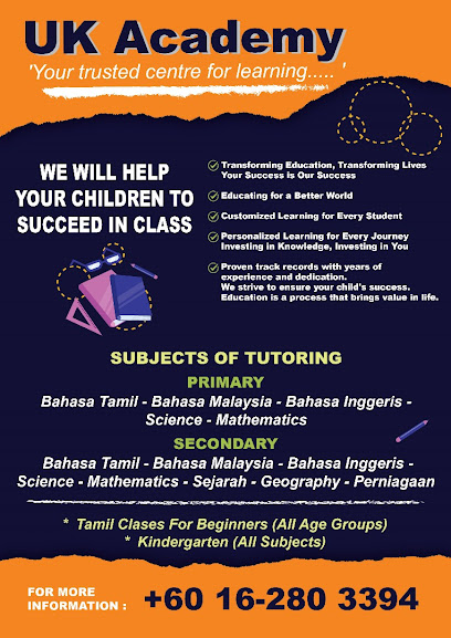 Uk Academy Tuition Centre — tuition centre in Shah Alam